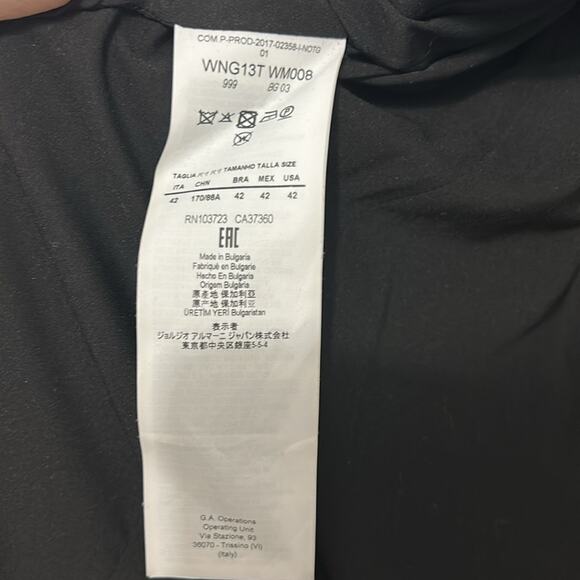 Emporio Armani Black Blazer Women’s Size 42 - Picture 3 of 5